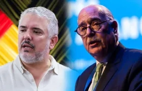 Expresidentes de Colombia Iván Duque y Andrés Pastrana. 