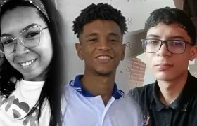 Adamaris Verdugo, Jesús Daniel Quiroz y Julián Cantillo Pineda, estudiantes fallecidos en planteles educativos.