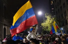 Protestas de venezolanos en Chile.