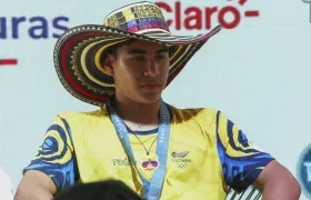 Ángel Barajas, medalla de plata en gimnasia artística.