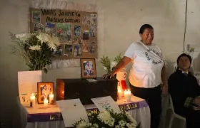 Entrega de los restos de Deiver Yesid Martínez.