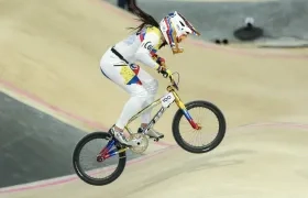 Mariana Pajón no logró la clasificación a la final del BMX femenino.