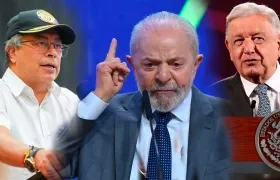 Gustavo Petro, Luiz Inácio Lula da Silva y Andrés López Obrador.