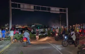 Bloqueos en la ciudad de Barranquilla.