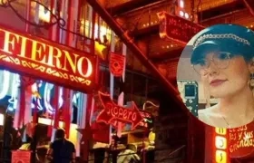 Imagen del restaurante y la bailarina Laura Villamil.