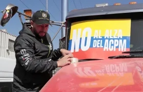 Los camioneros realizaron protestas en varias zonas del país. 