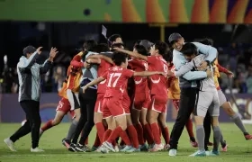 La celebración de las coreanas.