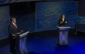Debate entre Donald Trump y Kamala Harris. 