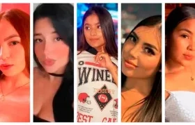 Cinco de las seis mujeres desaparecidas en México. 