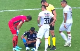 Momento de la lesión de Falcao.