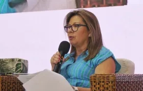La Fiscal General, Luz Adriana Camargo.