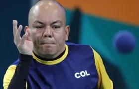 Edilson Chica durante su presentación en los Juegos Paralímpicos.