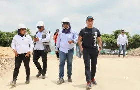 Alcalde Alejandro Char inspeccionó las obras.