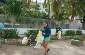 Participantes recogieron basura mientras hacían deporte.