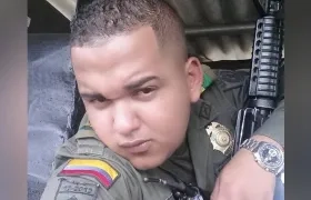 Patrullero de la Policía Jaider Gregorio Amador Quessep. 