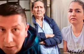 Intendente Alfonso Quinchanegua, Marelbys Meza y la patrullera Dana Canizales. 