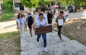 Familiares de las víctimas.