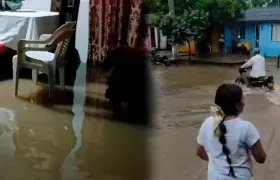Casas y barrios afectados por las inundaciones. 