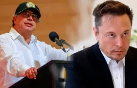 Gustavo Petro y Elon Musk.