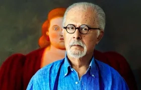 Fotografía del maestro Fernando Botero, realizada en enero de 2016 en su estudio en Mónaco. 