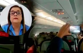 Zandra López era una de las pasajeras del vuelo de Latam. 