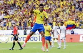 Miguel Ángel Borja marcó un gol con la Selección Colombia en la Copa América. 