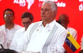 Presidente de Cuba, Miguel Díaz. 