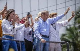 María Corina Machado y Edmundo González, líderes opositores.