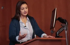 Luz Cristina López, ministra del Deporte.