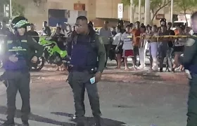 La Policía acordonó el área donde se presentó el homicidio en Los Olivos II. 