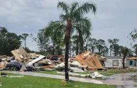 Daños en el condado de St. Lucie.