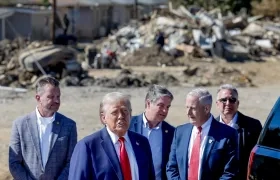 Donald Trump en Swannanoa, Carolina del Norte.