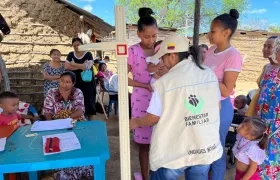 Imagen de la atención en La Guajira.