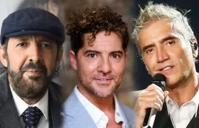 Juan Luis Guerra, David Bisbal y Alejandro Fernández.