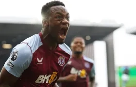 Jhon Durán, delantero colombiano del Aston Villa.