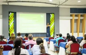 Adriana Pinillos, durante el evento. 