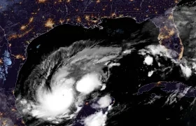 Imagen del huracán Milton que llegó a categoría 4. 