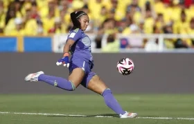 Luisa Agudelo, portera de la Selección Colombia sub-17.