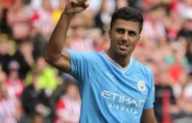 Rodrigo Hernández, mediocampista español del Manchester City.