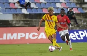 Sharif Merlano durante el partido contra el Barranquilla FC, el pasado jueves. 
