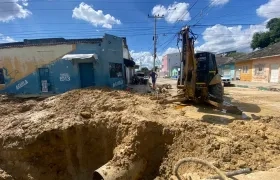 Aspecto de la zona luego de la emergencia en Las Nieves. 