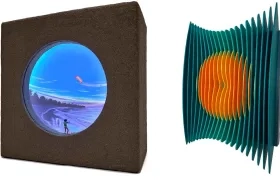 'Preludio de vuelo sobre el mar' y 'Guru', dos de las obras que se exhibirán en la feria.