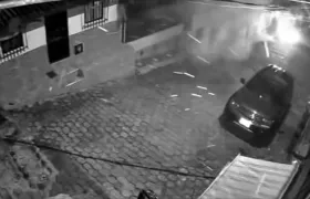 Momento de la explosión.