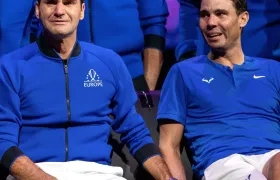 Roger Federer y Rafael Nadal.