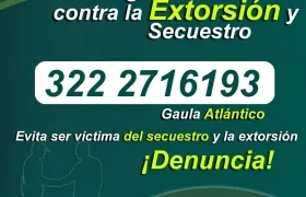 Línea segura del Gaula Atlántico. 