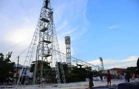 Alumbrado navideño será encendido desde Rebolo.