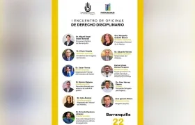 Primer Encuentro de Oficinas de Control Interno Disciplinario del Departamento del Atlántico.