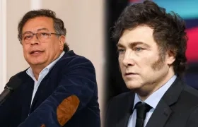 El Presidente Gustavo Petro y el mandatario de Argentina, Javier Milei.