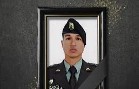 Teniente Jorge Humberto Muñoz Gómez, asesinado durante los enfrentamientos.