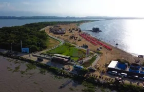 Imagen aérea de Puerto Mocho.